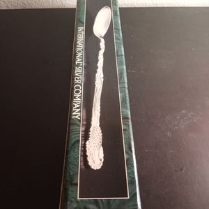 NIB International Silver Company Silverplated Turkey Design Serving Spoon.